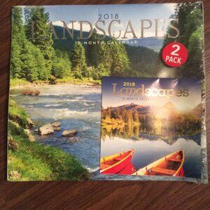 NEW 2018 Landscapes 12 Month Wall Calendar - Jot